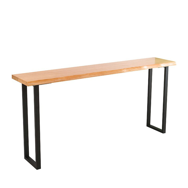 Rectangle Bar Dining Table Contemporary Bar Table with Black Sled Base Without Chairs Clearhalo 'Bar Furniture' 'Bar Tables' 'bar_tables' 'furn' 'furn_bar_tables' 'Furniture' 'Kitchen & Dining Furniture' 5185147