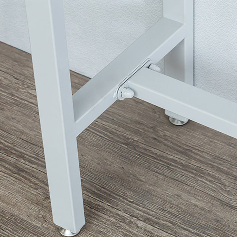Indoor Wood Counter Wine Table Rectangle Natural and White Bar Height Pub Table Clearhalo 'Bar Furniture' 'Bar Tables' 'bar_tables' 'furn' 'furn_bar_tables' 'Furniture' 'Kitchen & Dining Furniture' 5185286