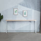 Indoor Wood Counter Wine Table Rectangle Natural and White Bar Height Pub Table Clearhalo 'Bar Furniture' 'Bar Tables' 'bar_tables' 'furn' 'furn_bar_tables' 'Furniture' 'Kitchen & Dining Furniture' 5185291