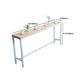 Indoor Wood Counter Wine Table Rectangle Natural and White Bar Height Pub Table Clearhalo 'Bar Furniture' 'Bar Tables' 'bar_tables' 'furn' 'furn_bar_tables' 'Furniture' 'Kitchen & Dining Furniture' 5185302
