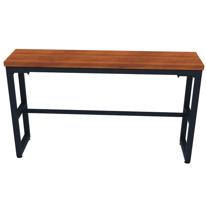 Binnen houten trestle cocktailbar tafel industriële voetsteun pubhoogte eettafel