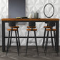 Binnen houten trestle cocktailbar tafel industriële voetsteun pubhoogte eettafel