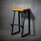 Industrial Square Counter & Bar Stool Metal Natural Counter Height Stool for Cafe Clearhalo 'Bar Furniture' 'Bar Stools' 'bar_stools' 'furn' 'furn_bar_stools' 'Furniture' 'Kitchen & Dining Furniture' 5185400
