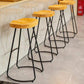 Modern Saddle Seat Bar Stool Wood and Metal Indoor Counter-height Stool Clearhalo 'Bar Furniture' 'Bar Stools' 'bar_stools' 'furn' 'furn_bar_stools' 'Furniture' 'Kitchen & Dining Furniture' 5185441
