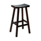 Contoured Seat Footrest Counter-height Stool Modern Solid Wood Counter and Bar Stool