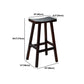 Contoured Seat Footrest Counter-height Stool Modern Solid Wood Counter and Bar Stool