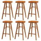 Coffee Shop Simple Wood Barstool Wood 4 Legs Bar Stool with Pedal Base