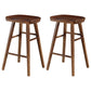 Coffee Shop Simple Wood Barstool Wood 4 Legs Bar Stool with Pedal Base