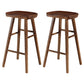 Coffee Shop Simple Wood Barstool Wood 4 Legs Bar Stool with Pedal Base
