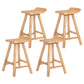 Restaurant Modern Simple Barstool Wood 4 Legs Bar Stool with Pedal Wood 4 Piece Set Counter Stool(26"H) Clearhalo 'Bar Furniture' 'Bar Stools' 'bar_stools' 'furn' 'furn_bar_stools' 'Furniture' 'Kitchen & Dining Furniture' 5185715