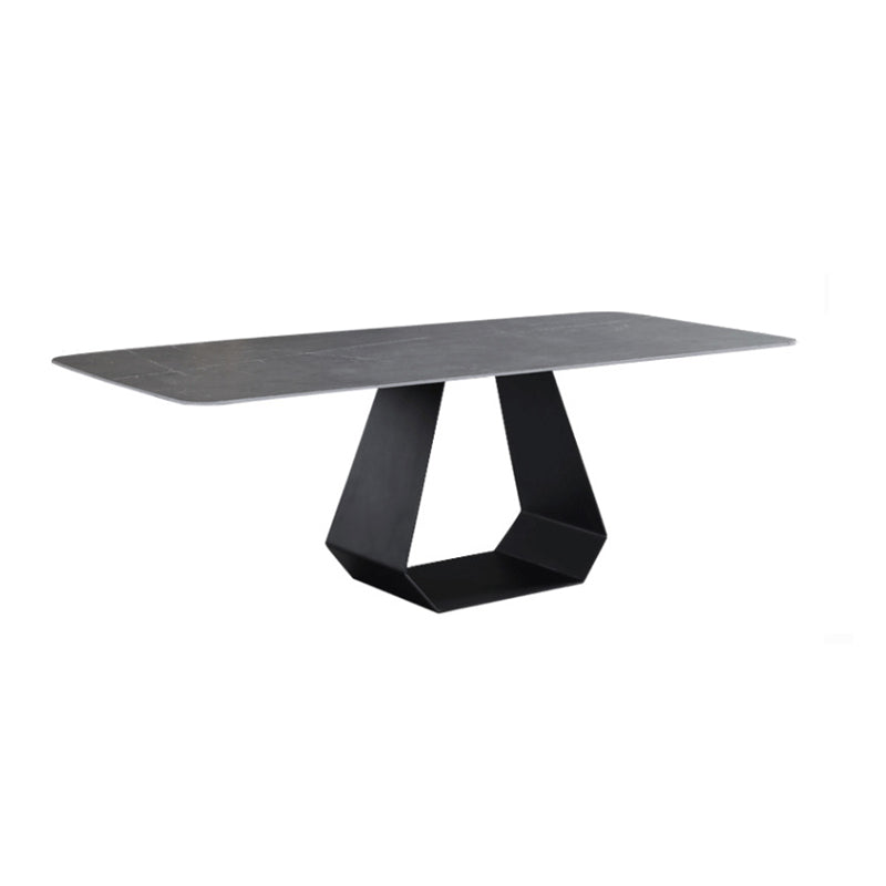 Modern Sintered Stone Top Dining Set Rectangle 1/3/4/6/7 Pieces Dining Room Table Set