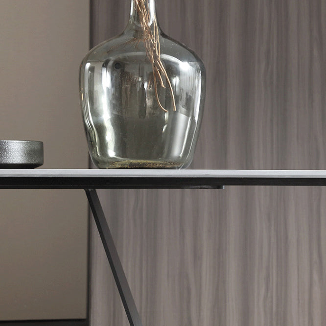 Modern Sintered Stone Top Dining Set Rectangle 1/3/4/6/7 Pieces Dining Room Table Set