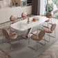Luxury Sintered Stone Top Dining Set Rectangle 1/5/7 Pieces Dining Room Table Set