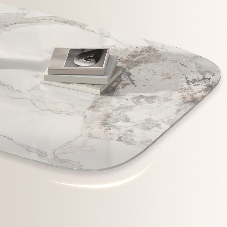 Nordic Glam Sintered Stone Round Table Set 1/4/5/7 Pieces Dining Set