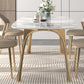 Nordic Glam Sintered Stone Round Table Set 1/4/5/7 Pieces Dining Set