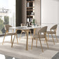 Nordic Glam Sintered Stone Round Table Set 1/4/5/7 Pieces Dining Set