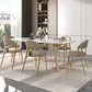 Nordic Glam Sintered Stone Round Table Set 1/4/5/7 Pieces Dining Set