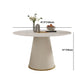 Nordic Glam Style Sintered Stone Dining Round Table Set 1/4/5/7 Pieces Dining Set