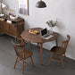Round Dining Site Table Simplicity Style Drop-Leaf Furniture with 4-foot