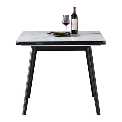 Round Dining Site Table Simplicity Style Drop-Leaf Furniture with 4-foot