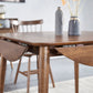 Round Dining Site Table Simplicity Style Drop-Leaf Furniture with 4-foot