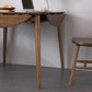 Round Dining Site Table Simplicity Style Drop-Leaf Furniture with 4-foot