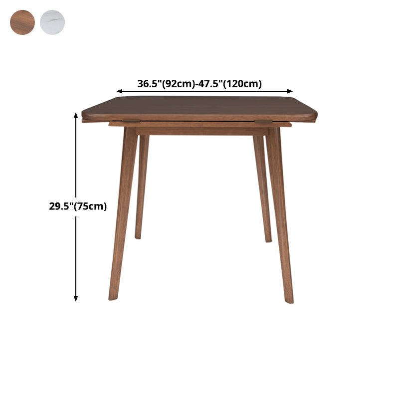 Round Dining Site Table Simplicity Style Drop-Leaf Furniture with 4-foot