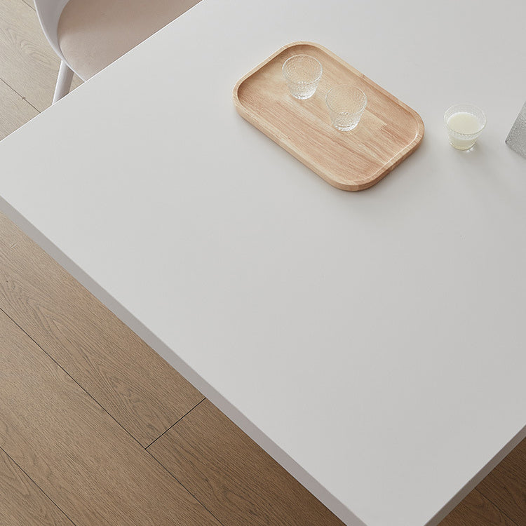 Sintered Stone Top Acrylic Base Dining Table Contemporary Rectangle Table for Home