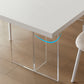 Sintered Stone Top Acrylic Base Dining Table Contemporary Rectangle Table for Home