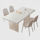 Sintered Stone Top Acrylic Base Dining Table Contemporary Rectangle Table for Home
