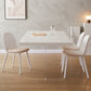 Sintered Stone Top Acrylic Base Dining Table Contemporary Rectangle Table for Home