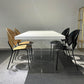Sintered Stone Top Acrylic Base Dining Table Contemporary Rectangle Table for Home