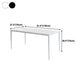 Modern Rectangle Dining Table Sintered Stone Top 4 Metal Legs Dining Room Table Clearhalo 'Dining Tables & Seating' 'Dining Tables' 'dining_table' 'furn' 'furn_dining_table' 'Furniture' 'Kitchen & Dining Furniture' 5186035