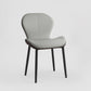 Indoor Modern Upholstered Dining Chair Matte Finish Solid Back Side Chair