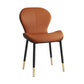 Indoor Modern Upholstered Dining Chair Matte Finish Solid Back Side Chair