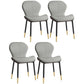 Indoor Modern Upholstered Dining Chair Matte Finish Solid Back Side Chair