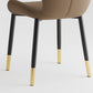 Indoor Modern Upholstered Dining Chair Matte Finish Solid Back Side Chair