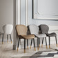 Indoor Modern Upholstered Dining Chair Matte Finish Solid Back Side Chair