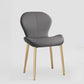 Indoor Modern Upholstered Dining Chair Matte Finish Solid Back Side Chair