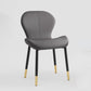 Indoor Modern Upholstered Dining Chair Matte Finish Solid Back Side Chair