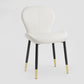 Indoor Modern Upholstered Dining Chair Matte Finish Solid Back Side Chair