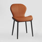 Indoor Modern Upholstered Dining Chair Matte Finish Solid Back Side Chair