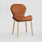 Indoor Modern Upholstered Dining Chair Matte Finish Solid Back Side Chair