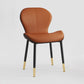 Indoor Modern Upholstered Dining Chair Matte Finish Solid Back Side Chair