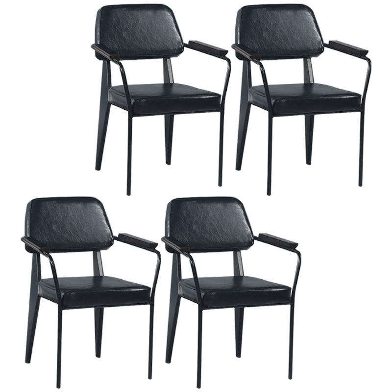 Chaise de bras industriel en métal ouvrir la salle de cuisine de salle à manger