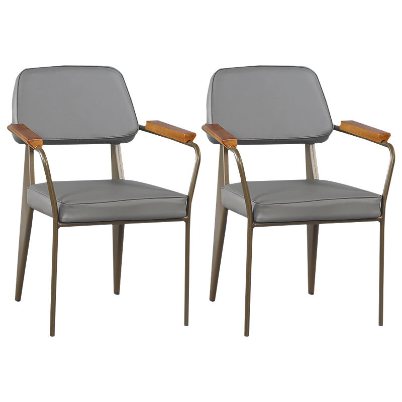 Chaise de bras industriel en métal ouvrir la salle de cuisine de salle à manger