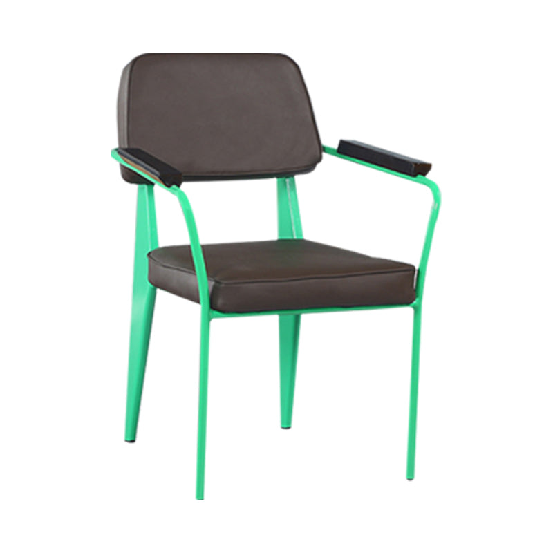 Chaise de bras industriel en métal ouvrir la salle de cuisine de salle à manger