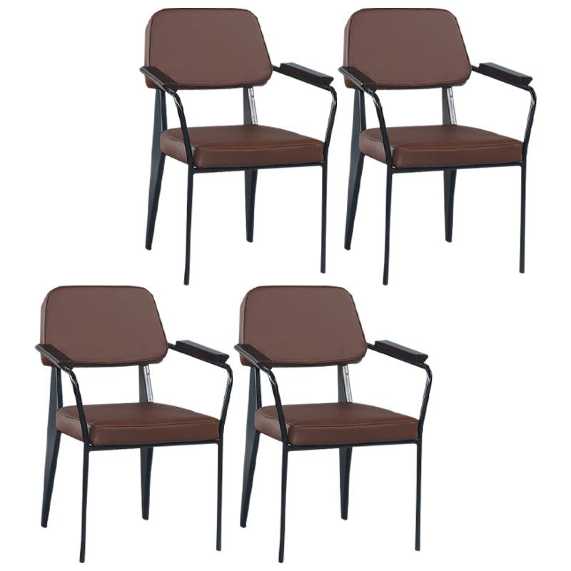 Chaise de bras industriel en métal ouvrir la salle de cuisine de salle à manger