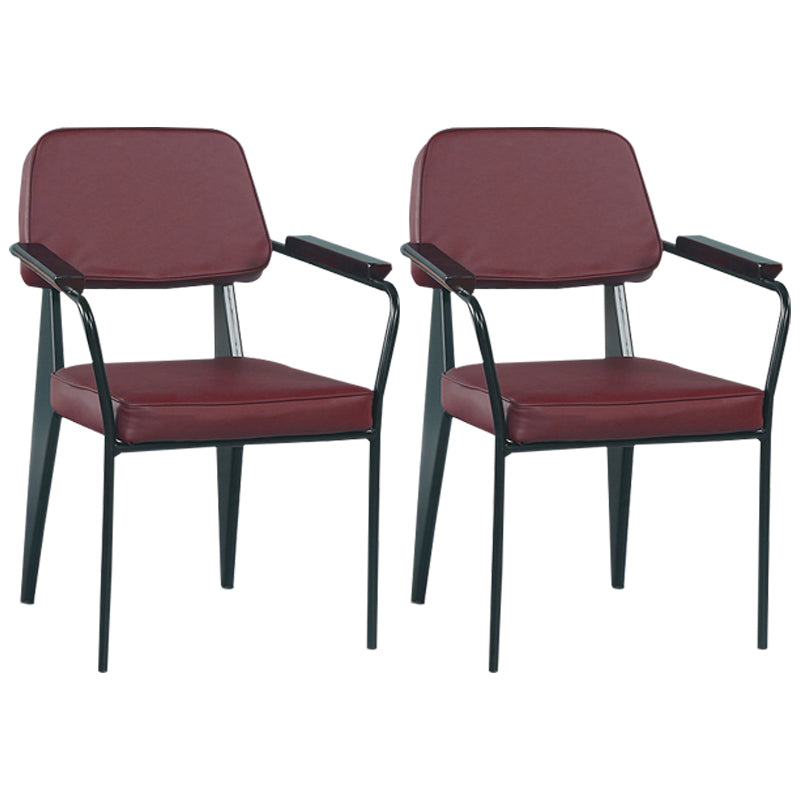 Chaise de bras industriel en métal ouvrir la salle de cuisine de salle à manger