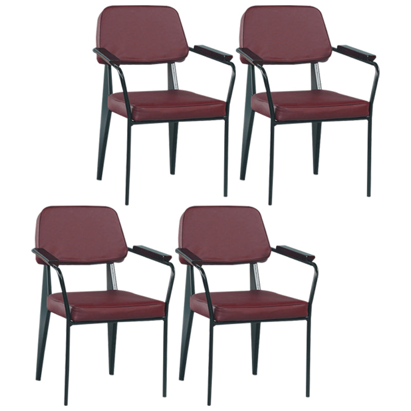 Chaise de bras industriel en métal ouvrir la salle de cuisine de salle à manger